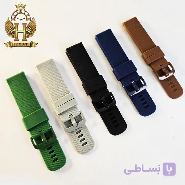 بند ساعت مچی سیلیکونی طرح دار BAND16203 (سایز 22) — تصویر 1