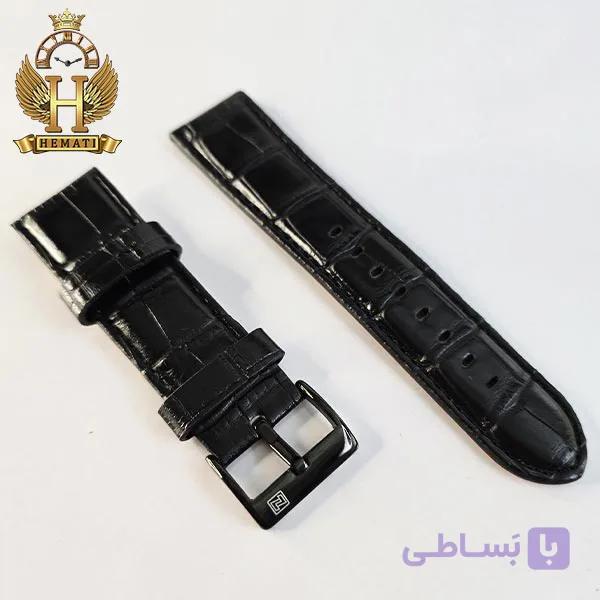 بند چرم ساعت مچی نیوی فورس طرح کروکودیل (سایز 24) — تصویر 1
