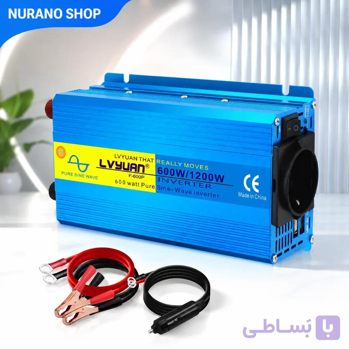 اینورتر 600 وات سینوسی خالص 12 به 230 ولت با خروجی USB — تصویر 1