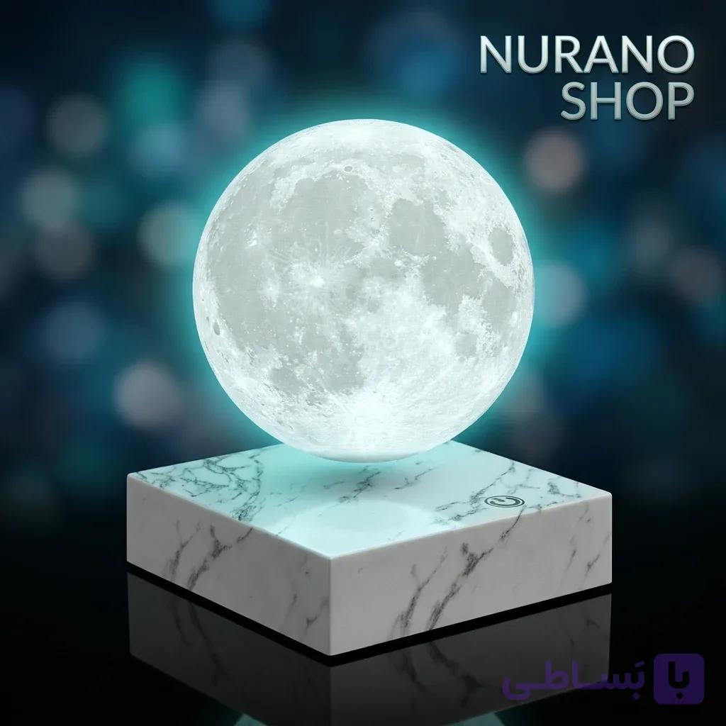 چراغ خواب ماه معلق مغناطیسی سه بعدی LED | Magnetic Levitating Moon Lamp — تصویر 1
