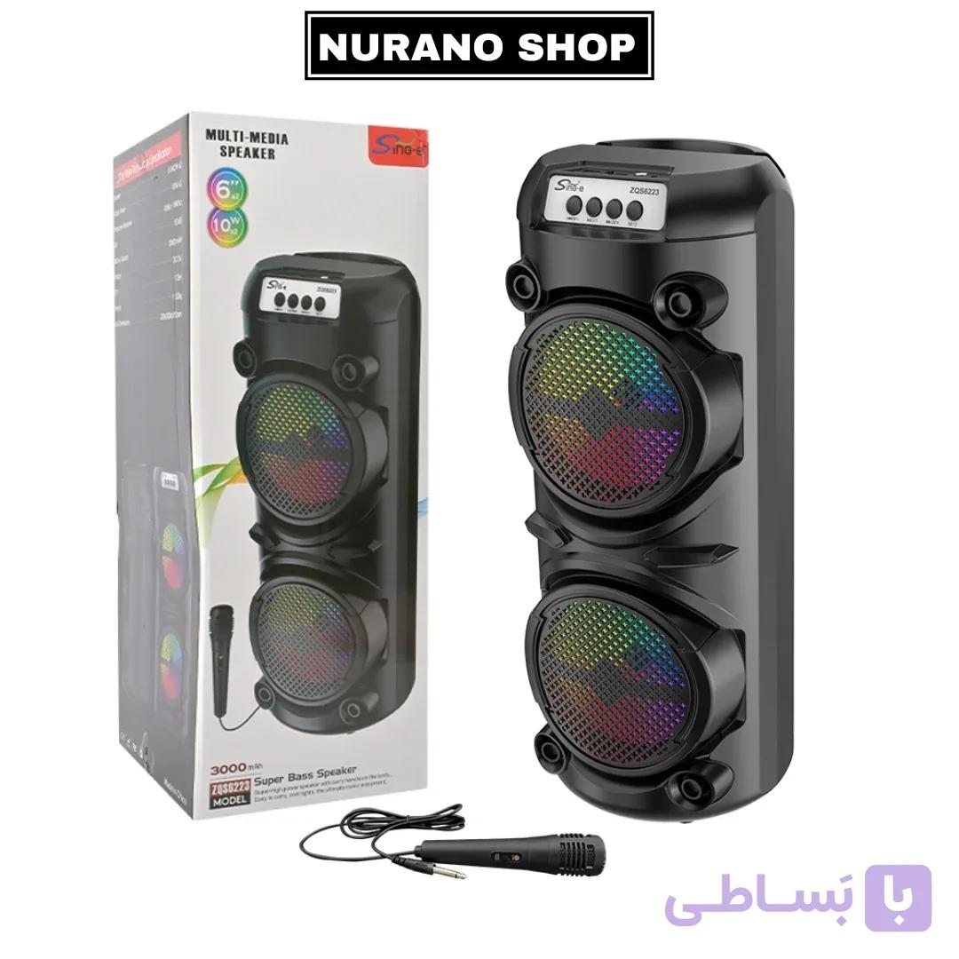 اسپیکر بلوتوثی سینگ ای مدل ZQS6223 همراه میکروفون — تصویر 1