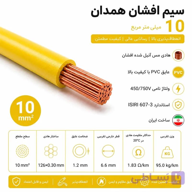 سیم افشان همدان سایز 10 — تصویر 1