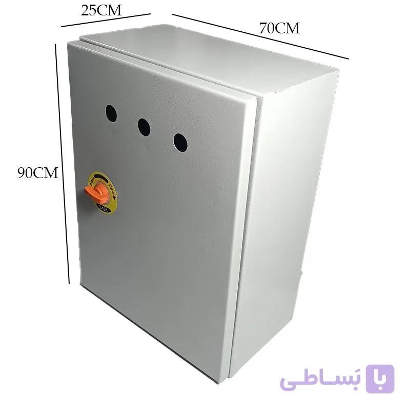 تابلو برق فلزی روکار بارانی 90*70 عمق 25 دیباج گستر — تصویر 1