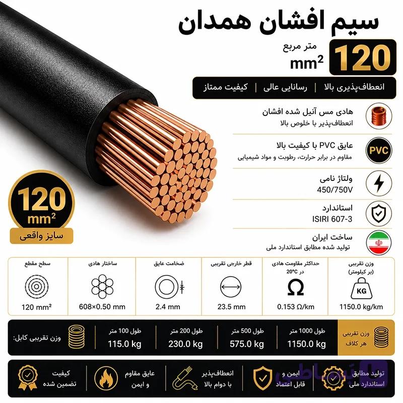 سیم افشان همدان سایز 120 — تصویر 1