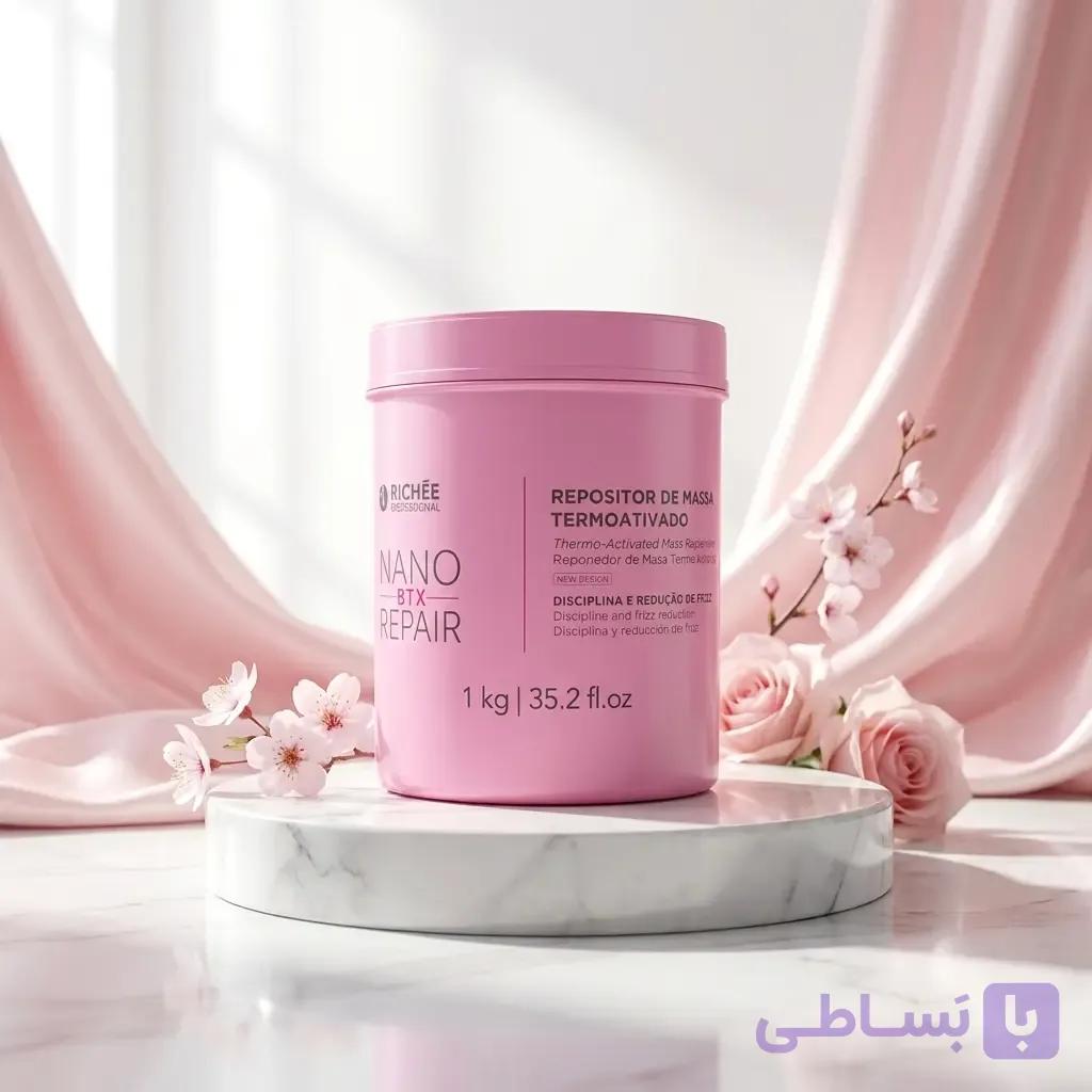 نانو بوتاکس مو ریچی صورتی اصل برزیل 1 کیلویی | Richee Nano Botox — تصویر 1