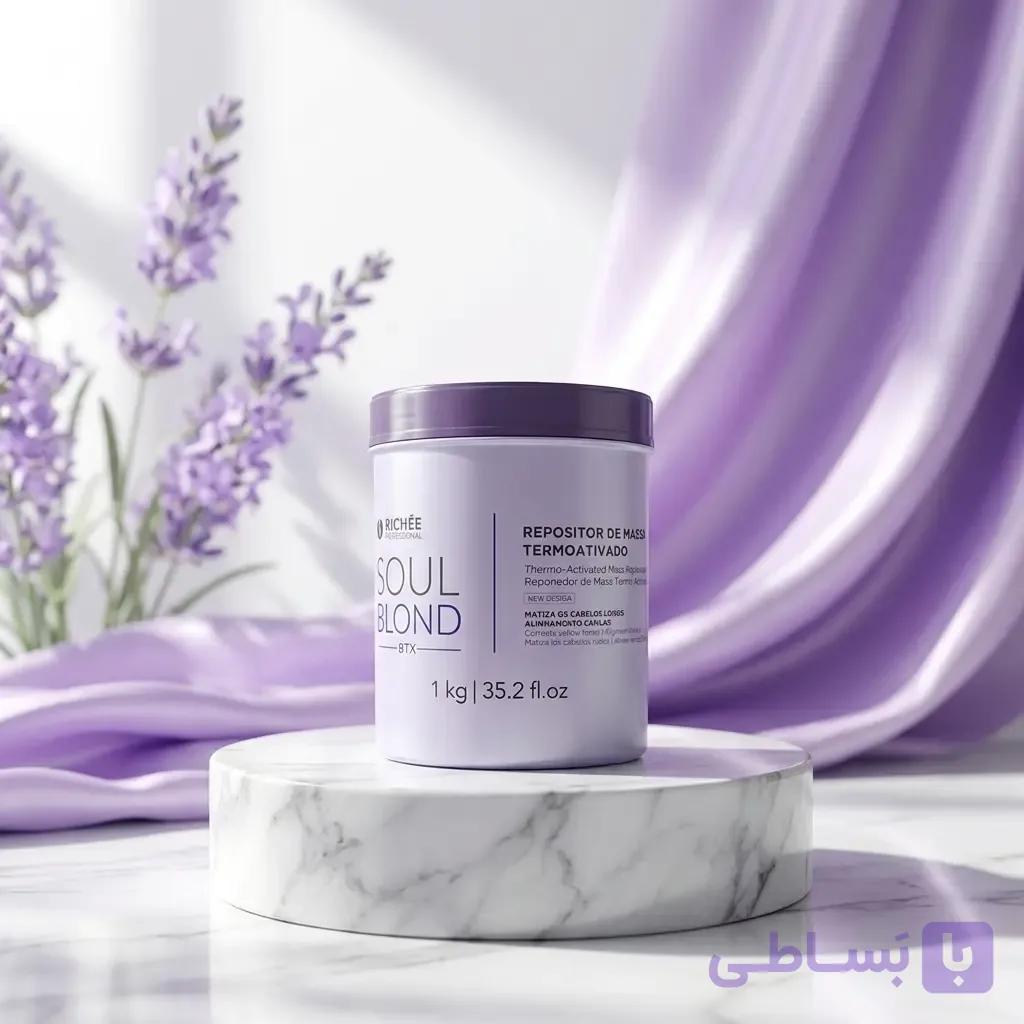 بوتاکس سول بلوند ریچی اصل برزیل | احیا 100% موهای دکلره و ضد زردی — تصویر 1