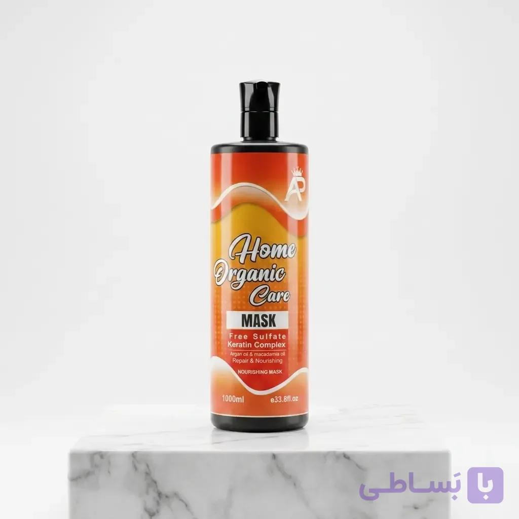 ماسک تثبیت کراتین بدون سولفات AP (Home Organic Care)؛ احیا کننده حرفه‌ای مو — تصویر 1