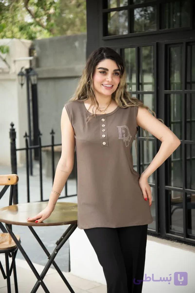 عمده تاپ زنانه نگین دار — تصویر 1