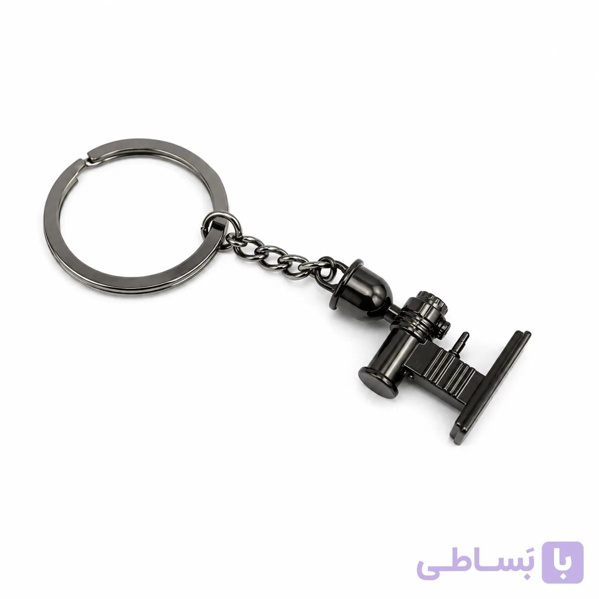 جاکلیدی (جاسوئیچی) طرح آسیاب قهوه 1 مشکی — تصویر 1