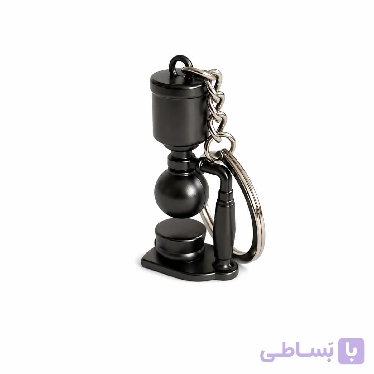 جاکلیدی (جاسوئیچی) طرح سایفون قهوه مشکی — تصویر 1