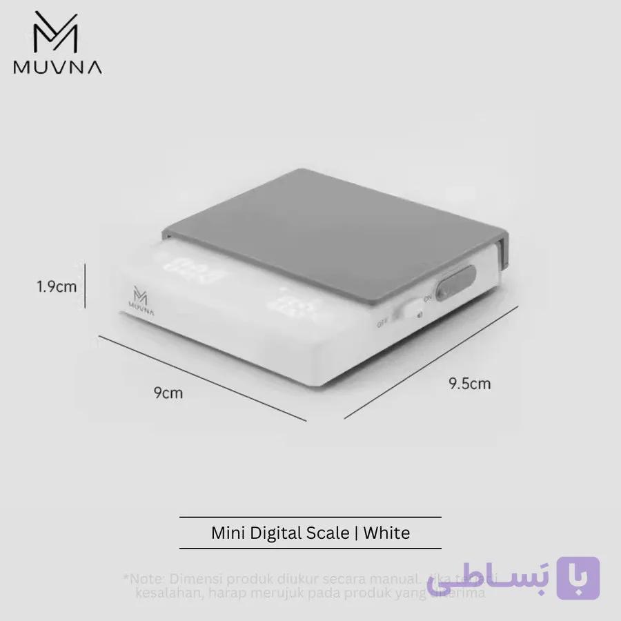 ترازوی قهوه پیکاسو مینی سفید muvna — تصویر 1