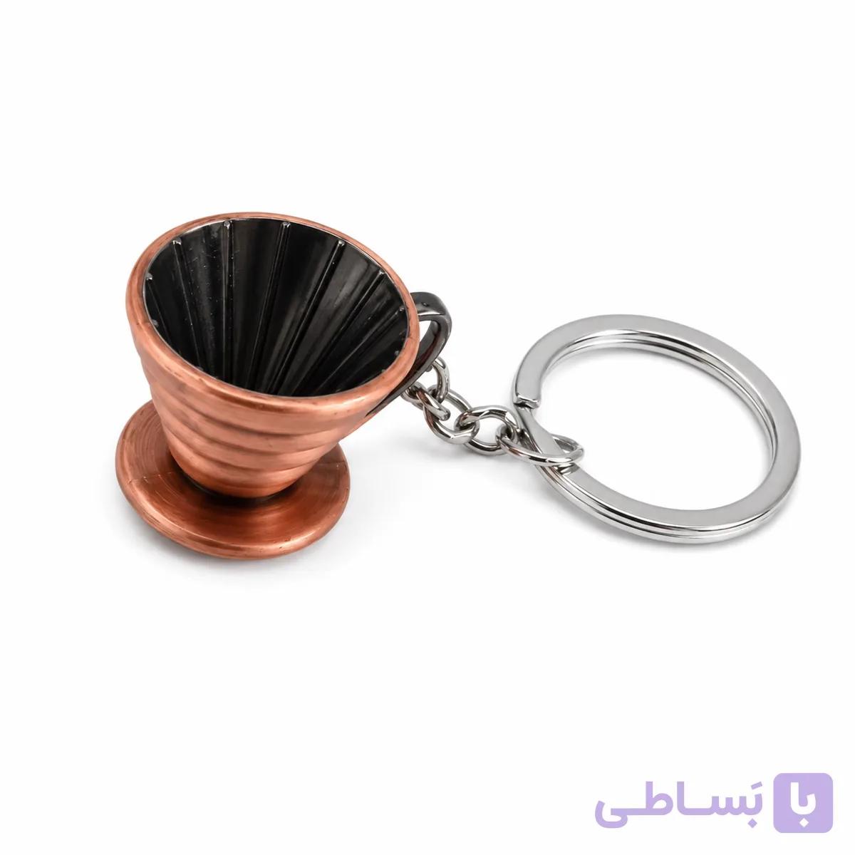 جاکلیدی (جاسوئیچی) طرح دریپر و سرور قهوه رزگلد — تصویر 1