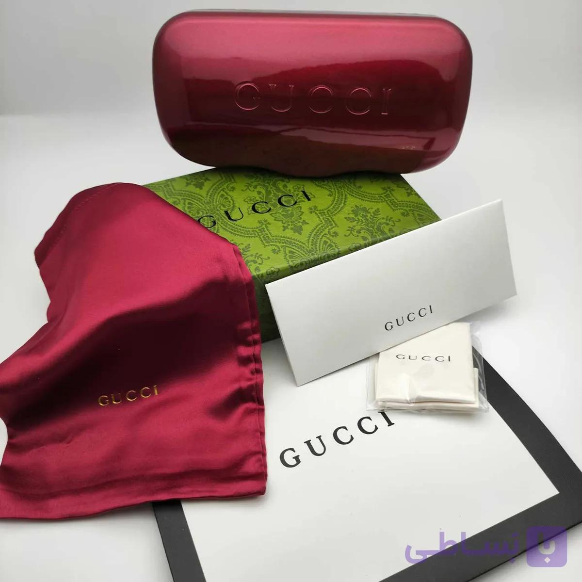 قاب عینک اورجینال گوچی Gucci Gg1 مشکی — تصویر 1