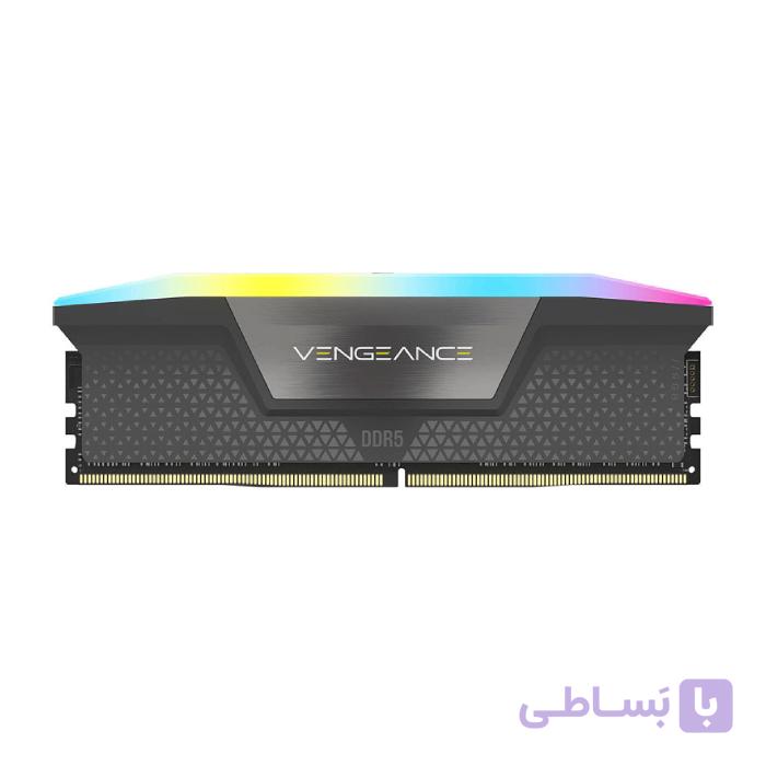 رم کامپیوتر DDR5 کورسیر مدل VENGEANCE RGB تک کاناله 5200 مگاهرتز CL40 ظرفیت 16 گیگابایت