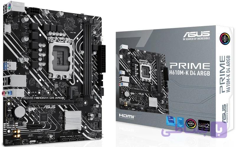 مادربرد ایسوس Prime H610 M-K A-RGB D4