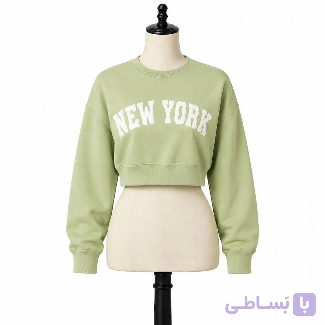 کراپ دورس زنانه سبز New York کد MDC103