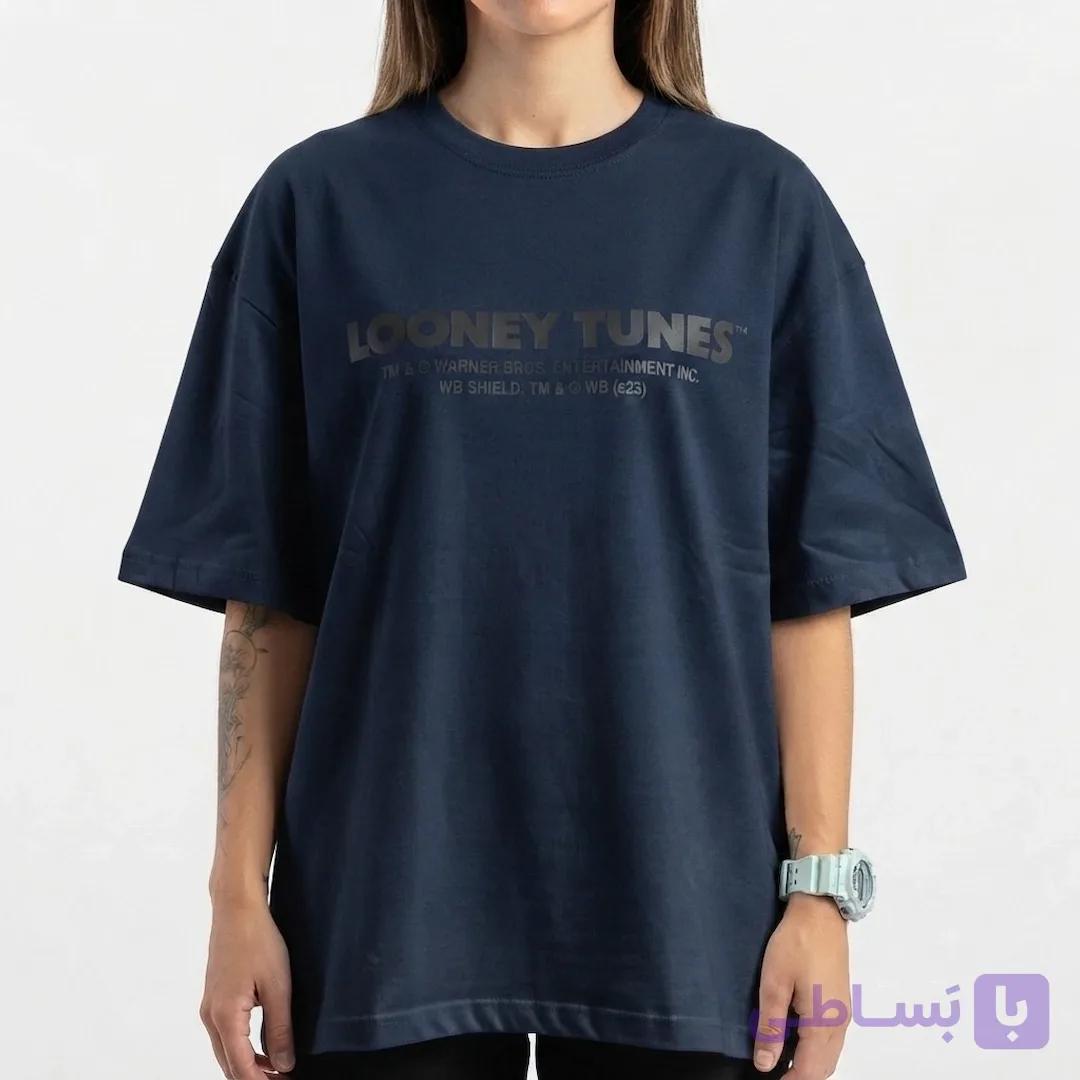 تی شرت زنانه کارتونی looney tunes سفید — تصویر 1