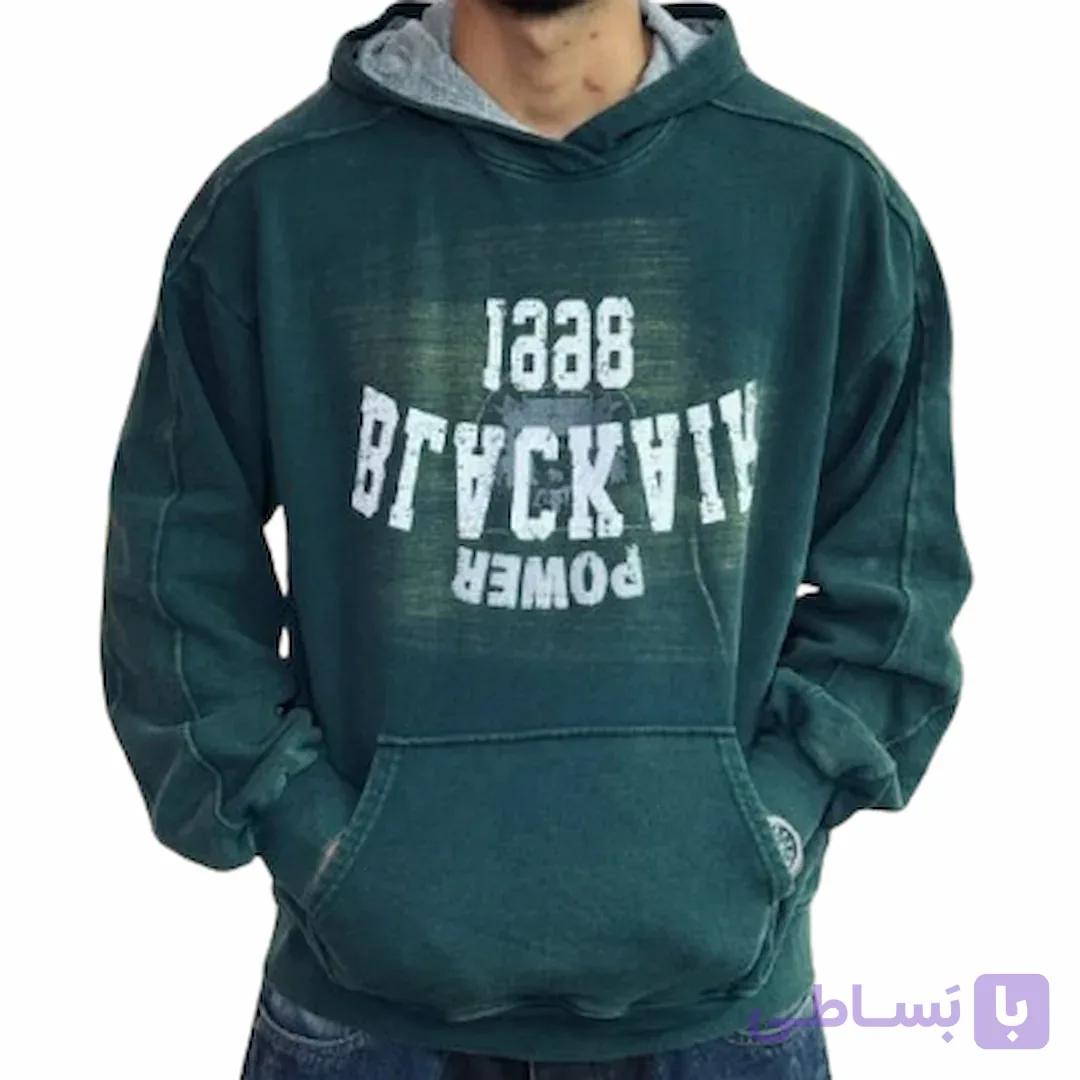 هودی مردانه سبز سنگشور 1998 کد MD859 — تصویر 1