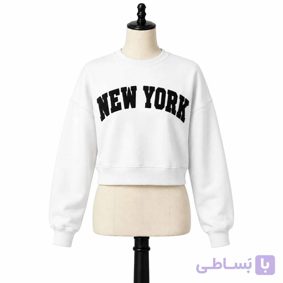 کراپ دورس زنانه سفید New York کد MDC103