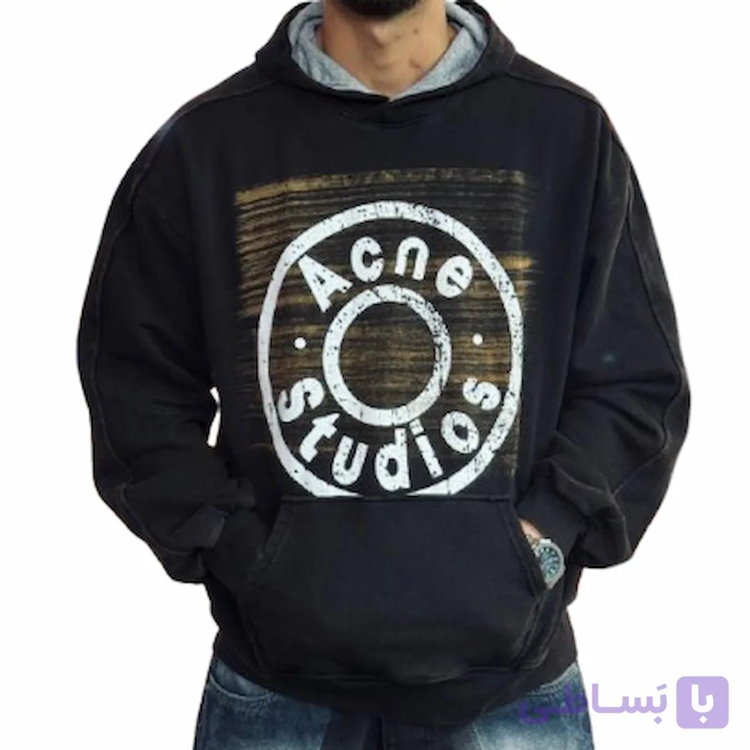 هودی مردانه مشکی سنگشور ACN STUDIOS کد MD861 — تصویر 1