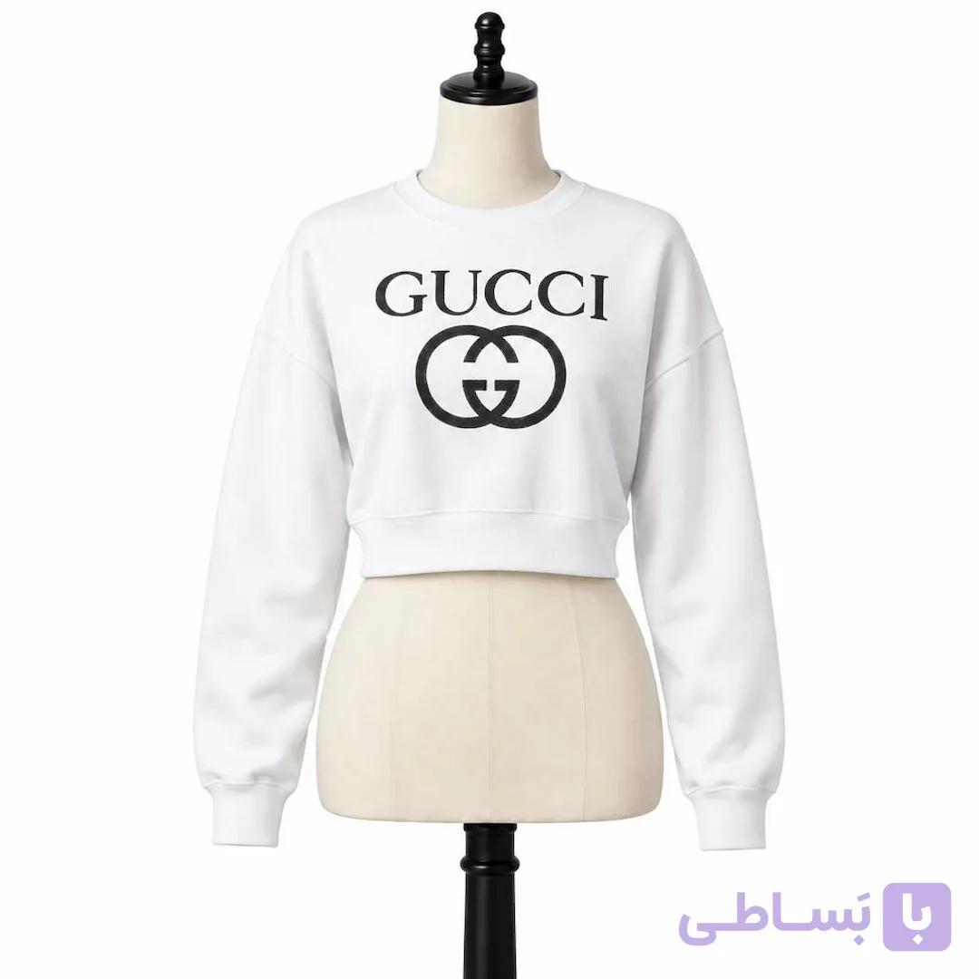 کراپ دورس زنانه قهوه‌ای GUCCI کد MDCB100