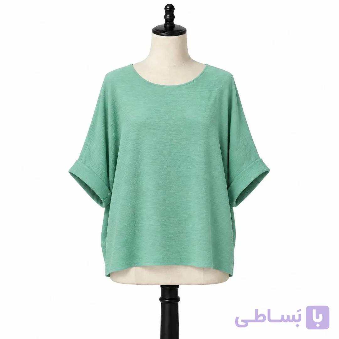 شومیز ابر و بادی زنانه سبز
