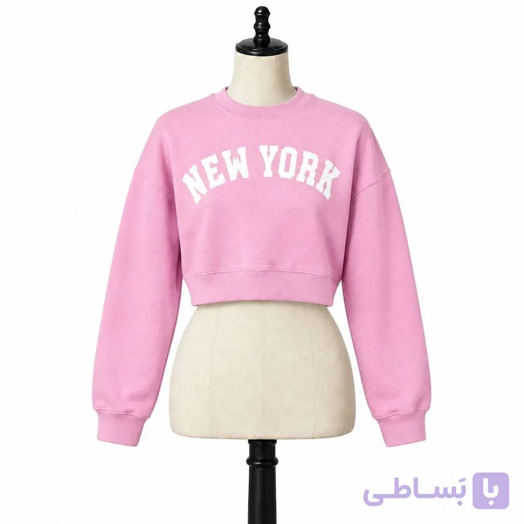 کراپ دورس زنانه صورتی New York کد MDC103