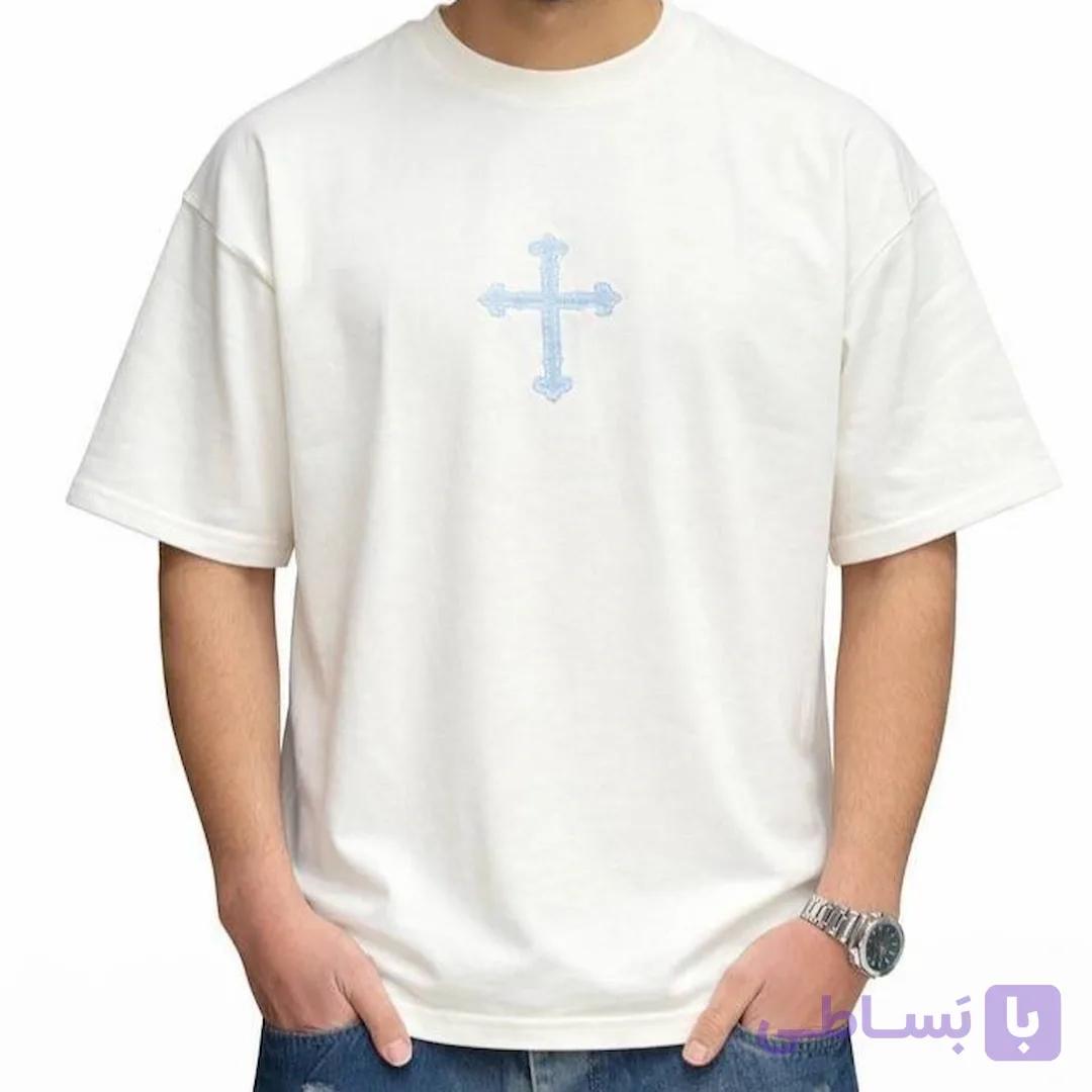 تی شرت مردانه cross سفید کد MTW823 — تصویر 1