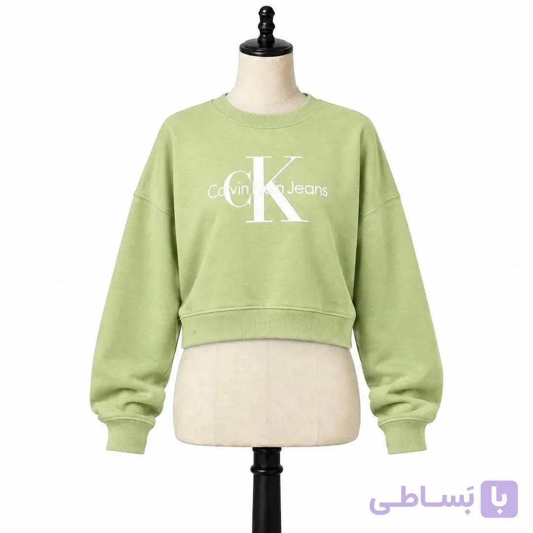کراپ دورس زنانه سبز طرح CK