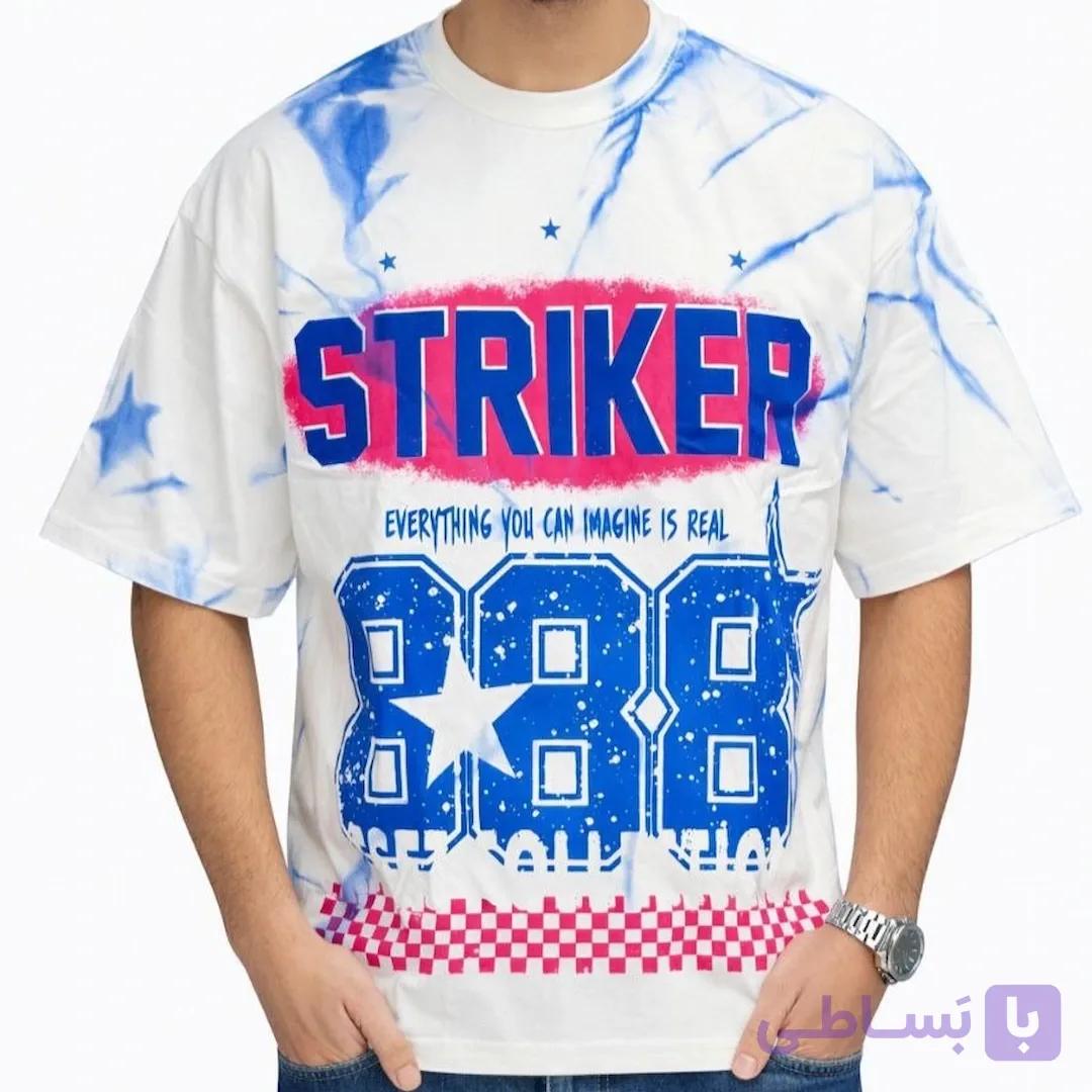 تی شرت مردانه Striker سفید کد MT822 — تصویر 1