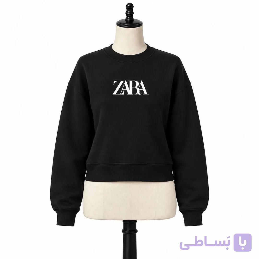 کراپ دورس زنانه مشکی طرح ZARA