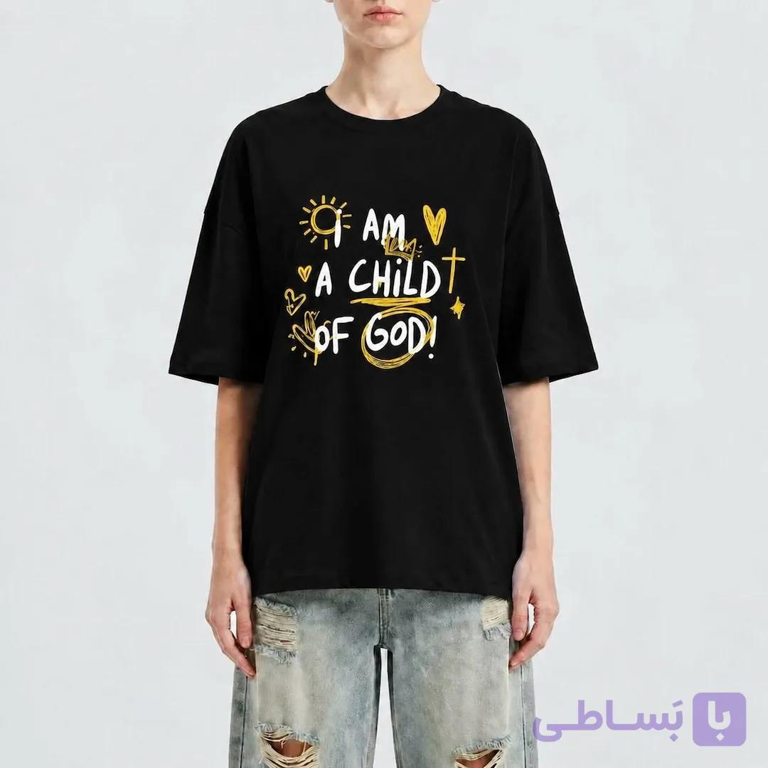 تی شرت زنانه CHILD مشکی
