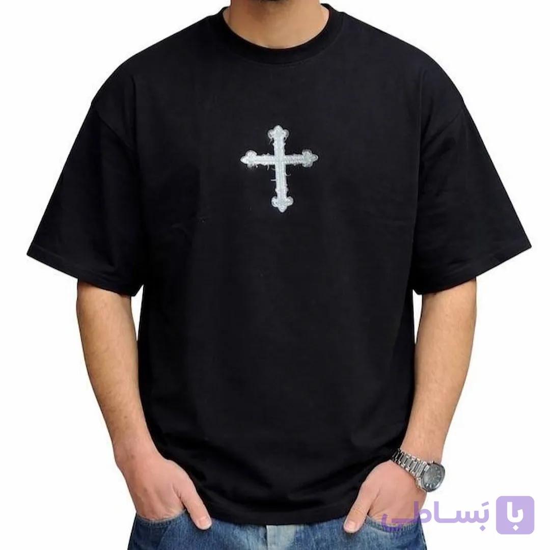تی شرت مردانه cross مشکی کد MTB823 — تصویر 1