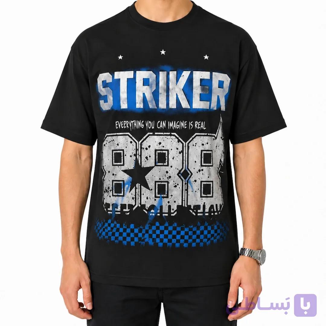 تی شرت مردانه Striker مشکی کد MT822 — تصویر 1