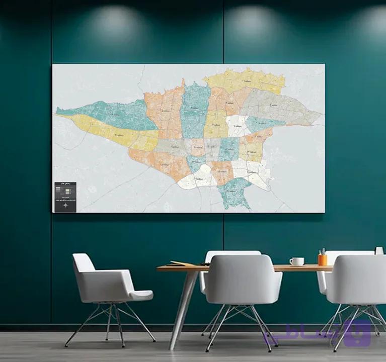 چاپ نقشه ایران (لمینت) — تصویر 1