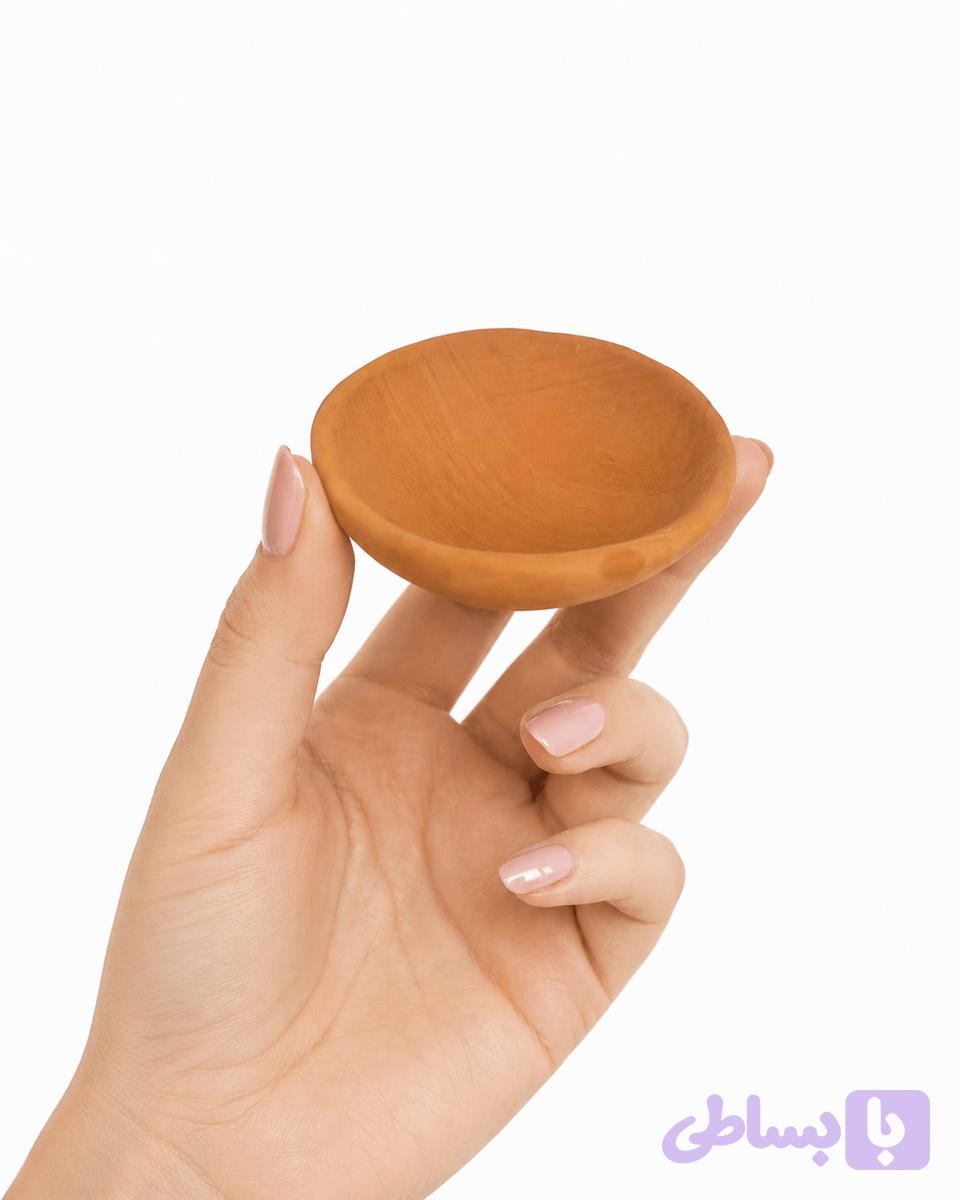 کاسه تست لعاب سفالگری (با قطر ۶ سانت) — تصویر 1