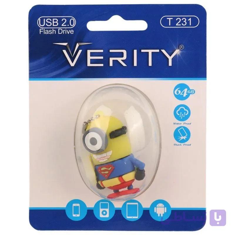 فلش عروسکی 64 گیگ وریتی Verity T231 — تصویر 1