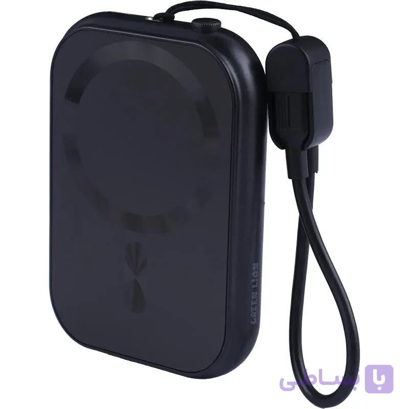 پاور بانک بی‌سیم فست شارژ گرین لاین مدل GL-PX25 (GN3N1MF10PBK) ظرفیت 10000 میلی‌آمپر ساعت — تصویر 1