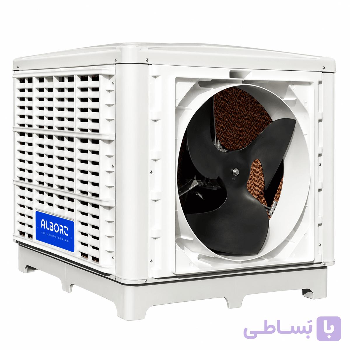 کولر سلولزی پلیمری ۱۸۰۰۰ نیرو تهویه البرز مدل NTAC9/180F روبروزن — تصویر 1