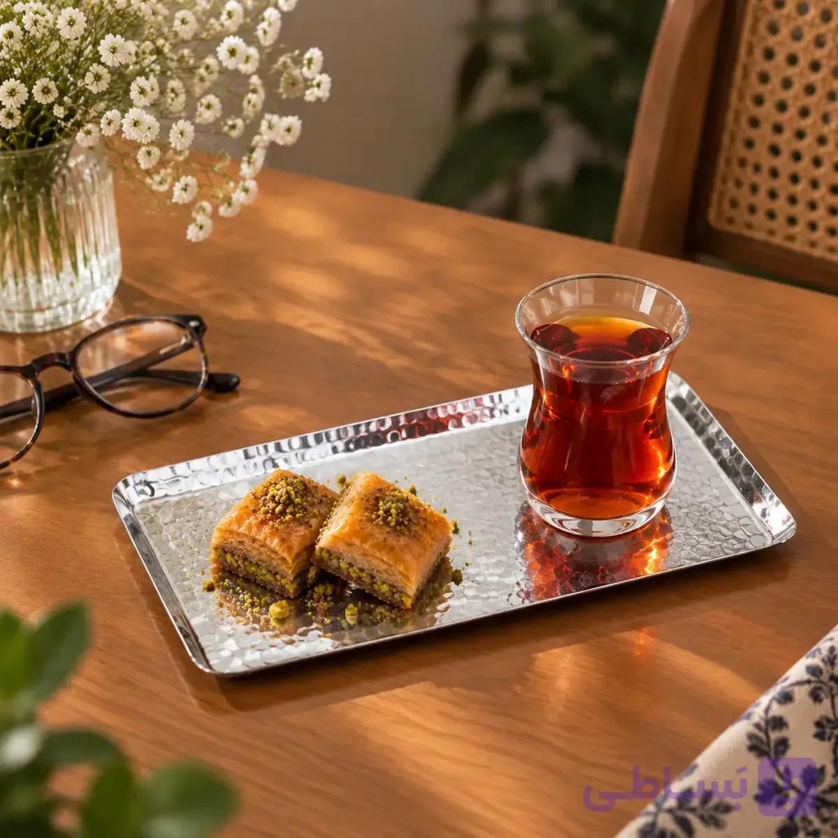 سینی مسی تک نفره کیمیا — تصویر 1