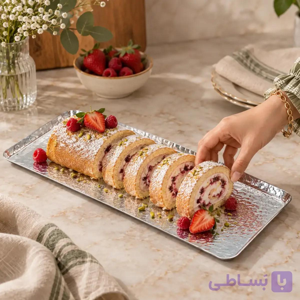 رولت خوری (سینی) مسی کیمیا — تصویر 1