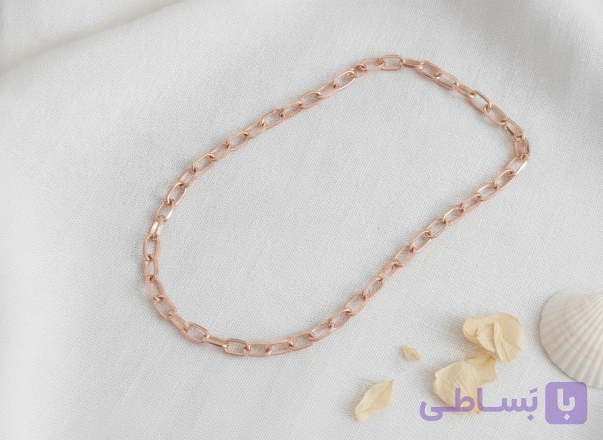 گردنبند زنجیر مدل Chunky Rose Gold (طرح لینک‌های ضخیم)