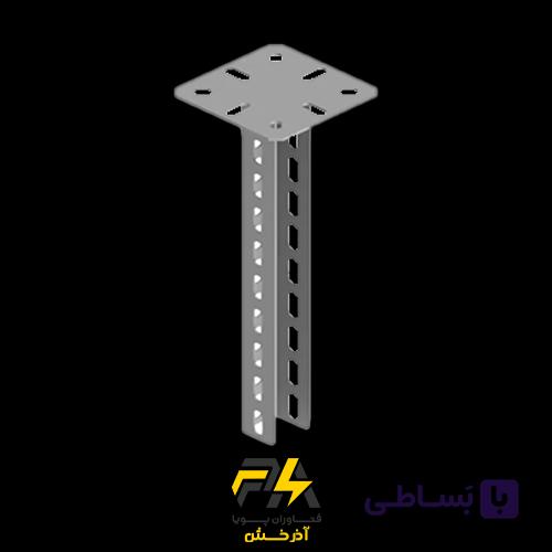 ساپورت عمودی سینی کابل (ساپورت دیواری) گالوانیزه