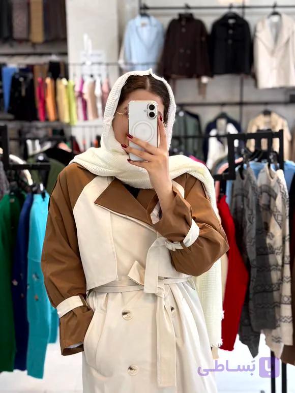 ترنچ کت بلند زنانه و دخترانه زیگا — تصویر 1