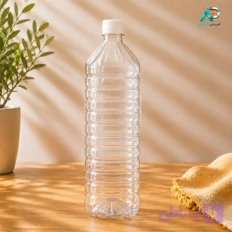 بطری پلاستیکی چهار گوش 2 لیتری شفاف