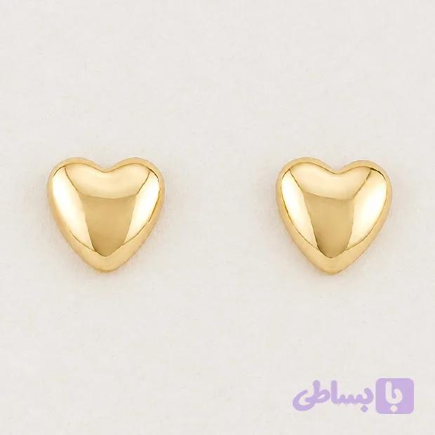 گوشواره قلب طلایی کد M101