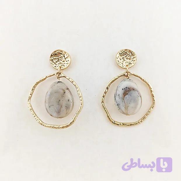 گوشواره سنگ و ماه کد M100