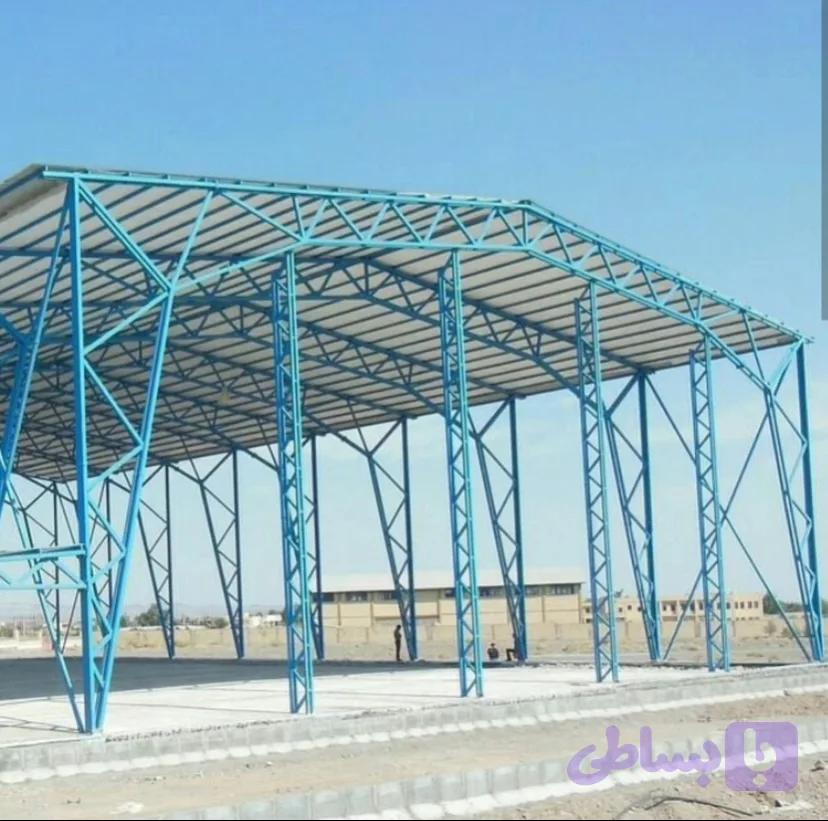 اجرای سقف سوله ورق شیروانی پشم شیشه توری مرغی و سایه بان