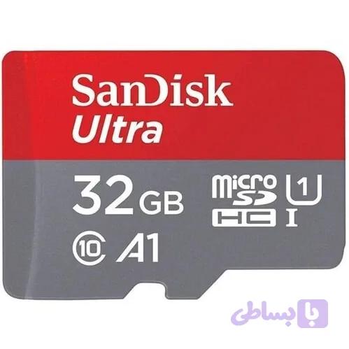 کارت حافظه 32 گیگ سن دیسک مدل Ultra کلاس 10 استاندارد UHS-I U1 A1 سرعت 100 مگابایت بر ثانیه ظرفیت — تصویر 1