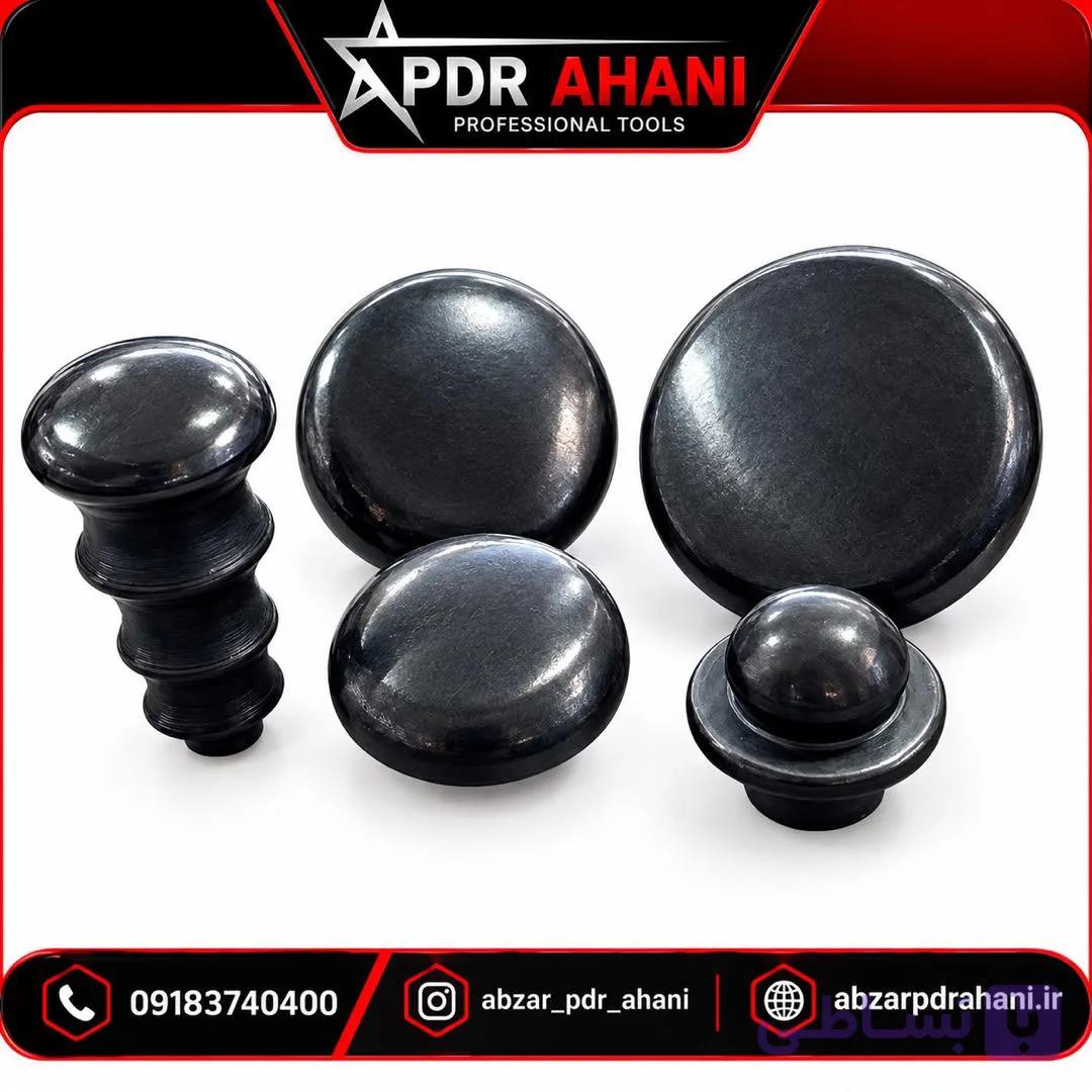 مشتی ماساژی ۵ عددی استیل و مشکی — تصویر 1